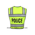 Police Safety Vest with Print Logo Fashion V Neck
